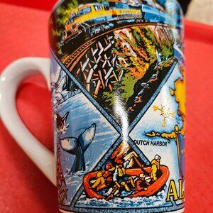 vintage artic circle coffee mug Alaska luxury train